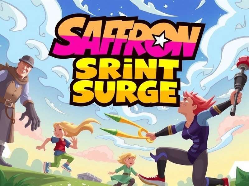 Saffron Sprint Surge Game Banner